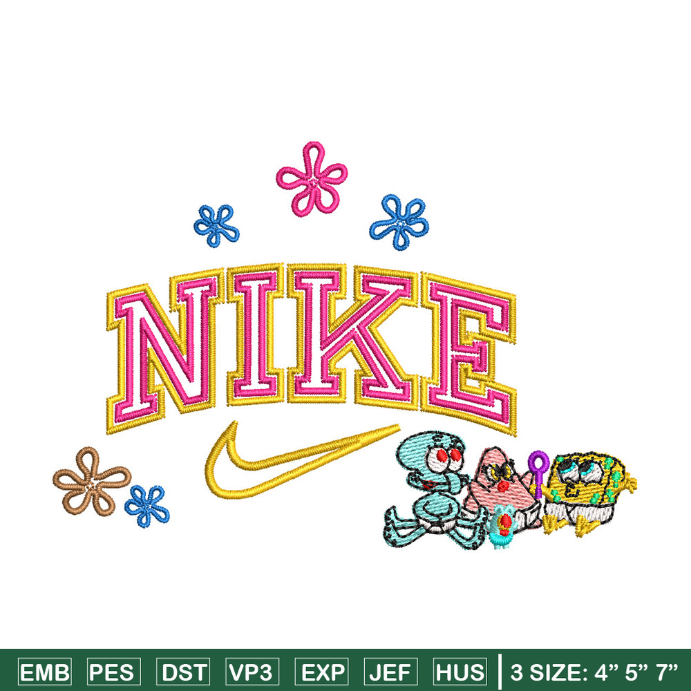 Nike spongebob embroidery design, Spongebob embroidery, Nike design, Embroidery shirt, Embroidery file, Digital download.jpg