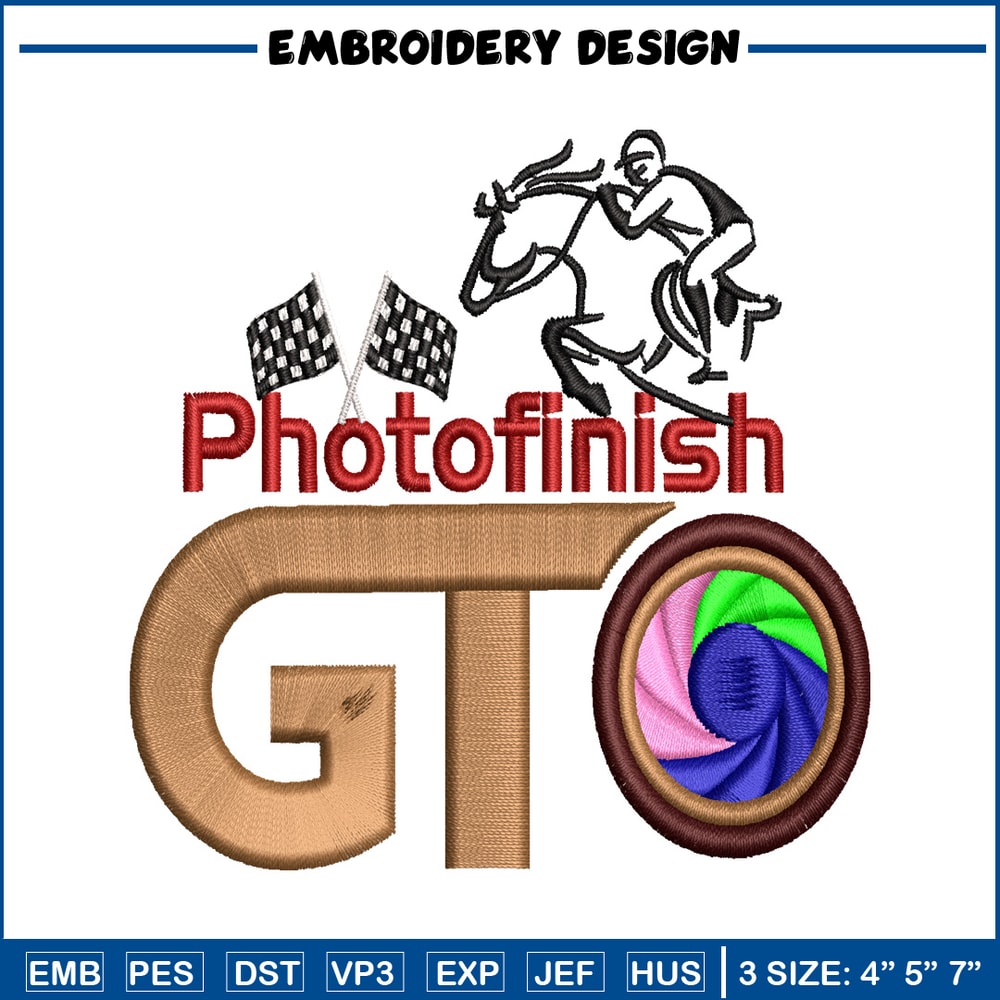 PhotoFinish embroidery design, PhotoFinish embroidery, logo design, embroidery file, logo shirt, Digital download..jpg