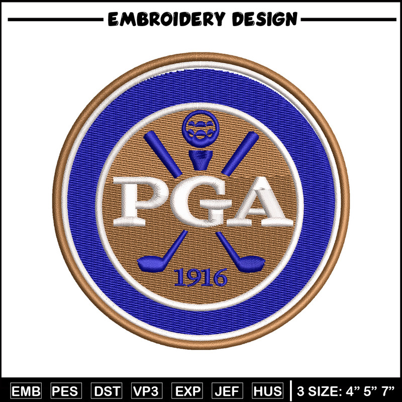 Pga Logo embroidery design, Pga Logo embroidery, logo design, embroidery file, Golf embroidery, Digital download.jpg