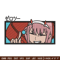 Zero Two embroidery design, Zero Two embroidery, anime design, embroidery file, anime shirt, Digital download.jpg
