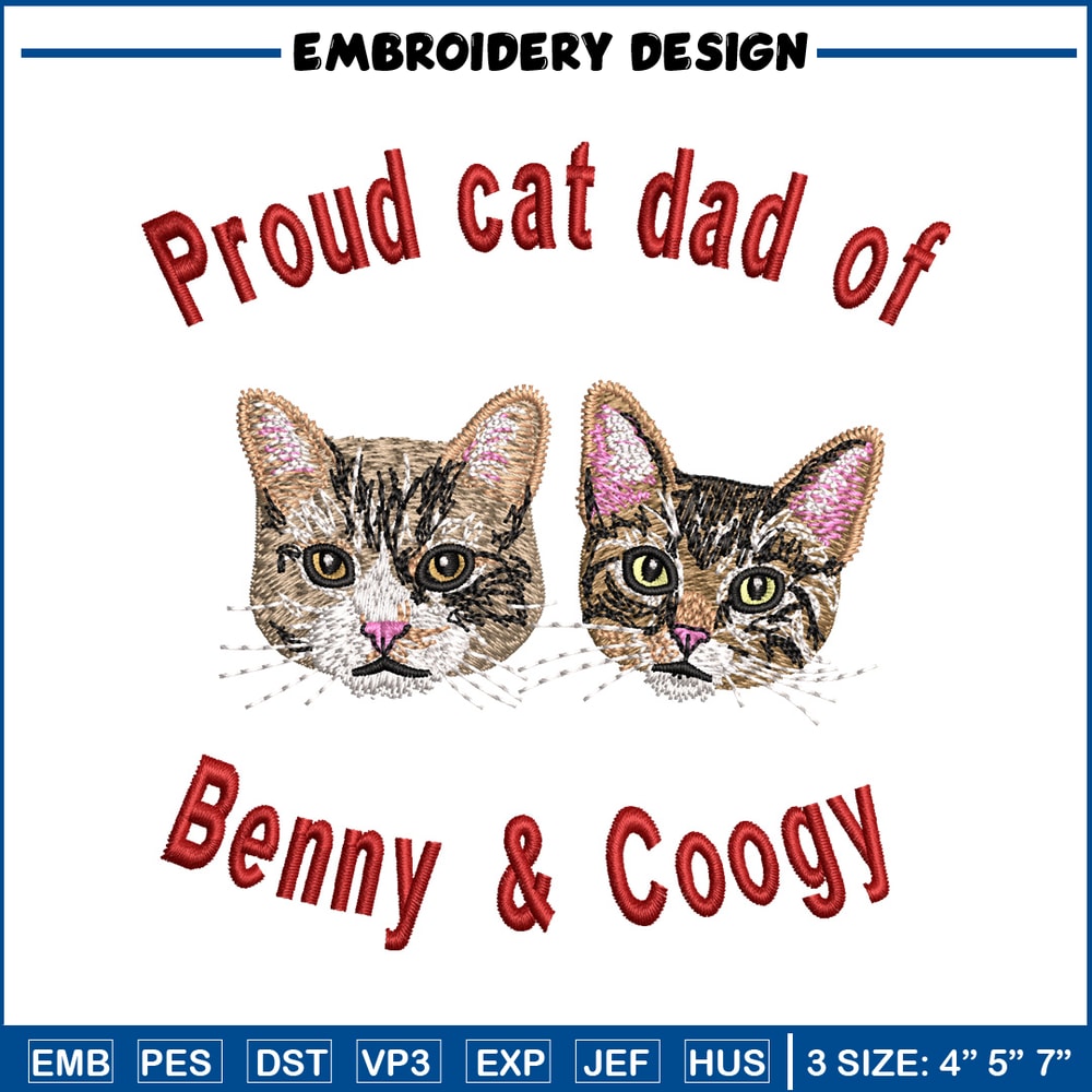 Proud cat dad embroidery design, Proud cat dad embroidery, logo design, embroidery file, logo shirt, Digital download.jpg