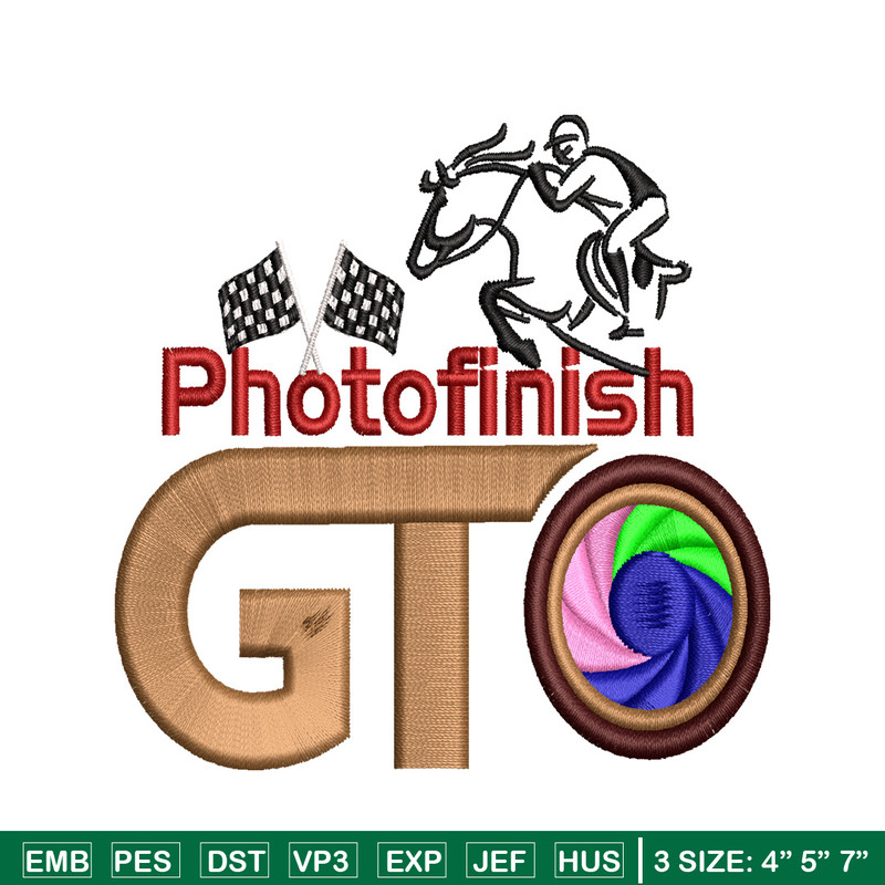 PhotoFinish embroidery design, PhotoFinish embroidery, logo design, embroidery file, logo shirt, Digital download..jpg