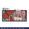 Zero Two embroidery design, Zero Two embroidery, anime design, embroidery file, anime shirt, Digital download.jpg