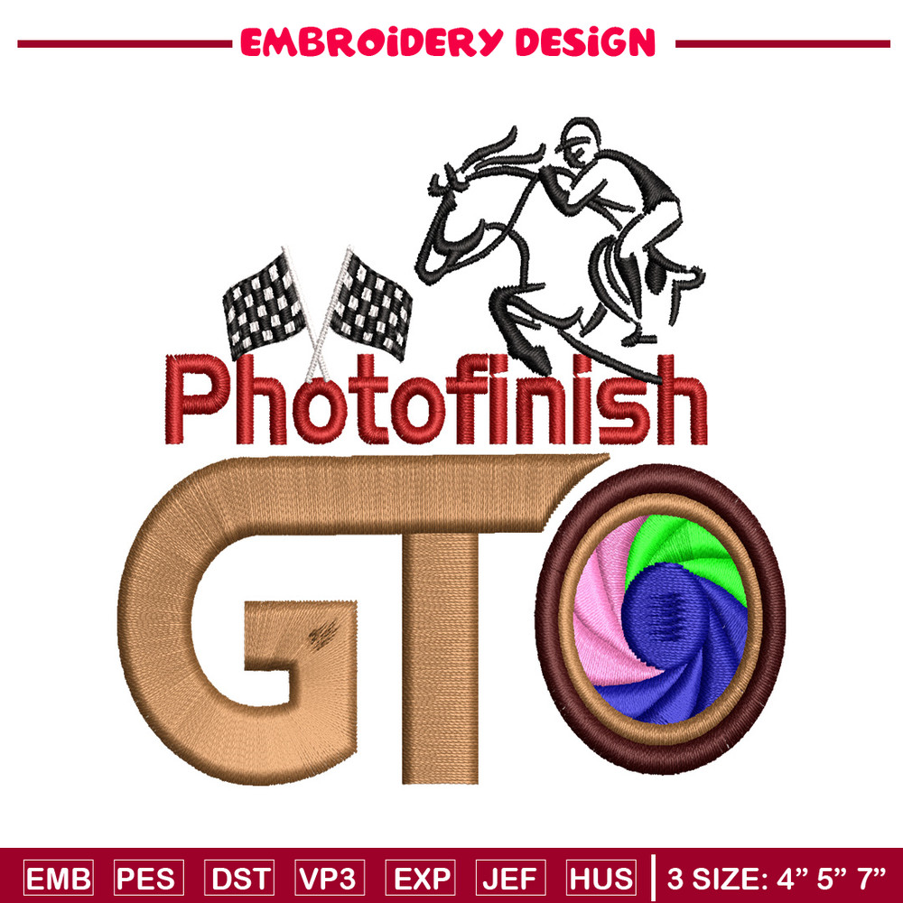PhotoFinish embroidery design, PhotoFinish embroidery, logo design, embroidery file, logo shirt, Digital download..jpg