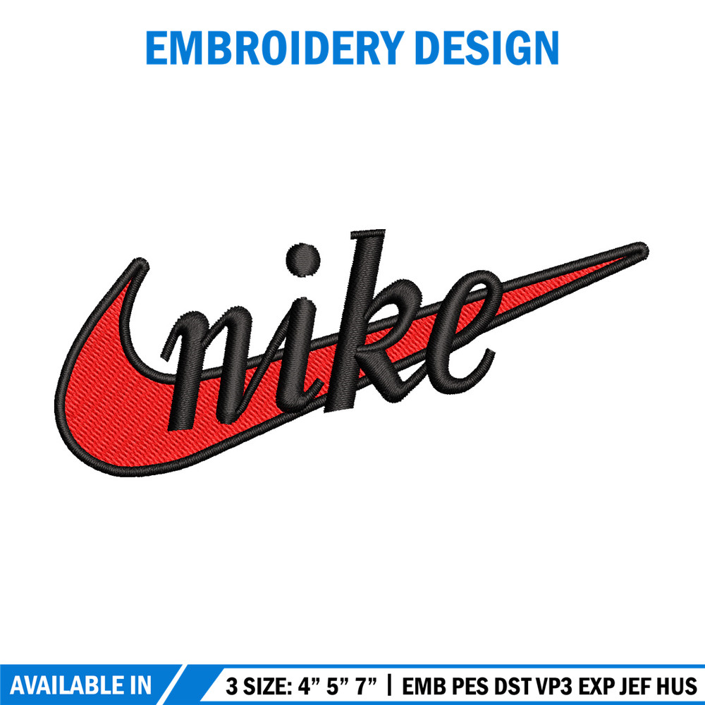 Nike red logo embroidery design, Nike embroidery, Nike design, Embroidery file,Embroidery shirt, Digital download.jpg