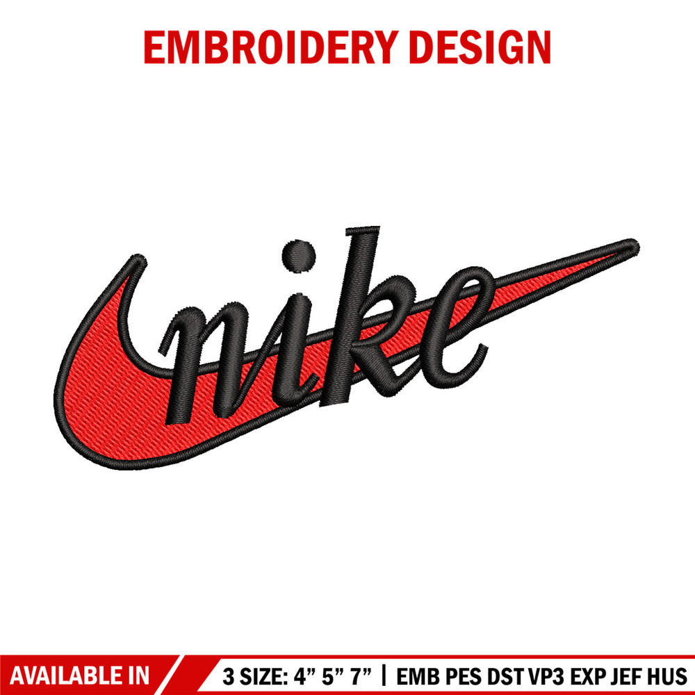 Nike red logo embroidery design, Nike embroidery, Nike design, Embroidery file,Embroidery shirt, Digital download.jpg