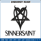 Sinnersaint Logo embroidery design, Sinnersaint Logo embroidery, logo design, embroidery file, Digital download..jpg