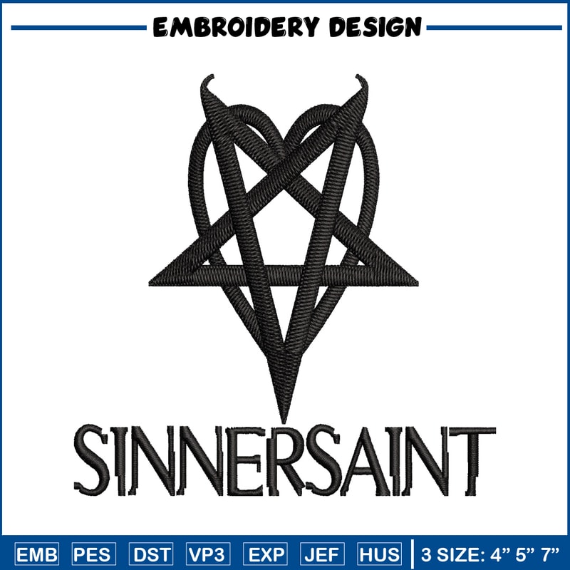 Sinnersaint Logo embroidery design, Sinnersaint Logo embroidery, logo design, embroidery file, Digital download..jpg