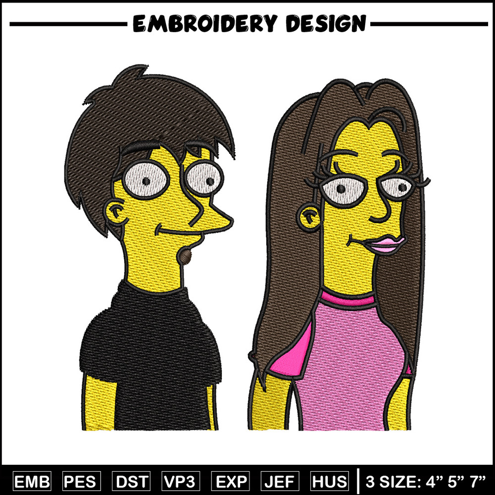 Simpson cartoon embroidery design, Simpson cartoon embroidery, Logo shirt, embroidery file, Digital download.jpg