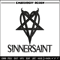 Sinnersaint Logo embroidery design, Sinnersaint Logo embroidery, logo design, embroidery file, Digital download..jpg