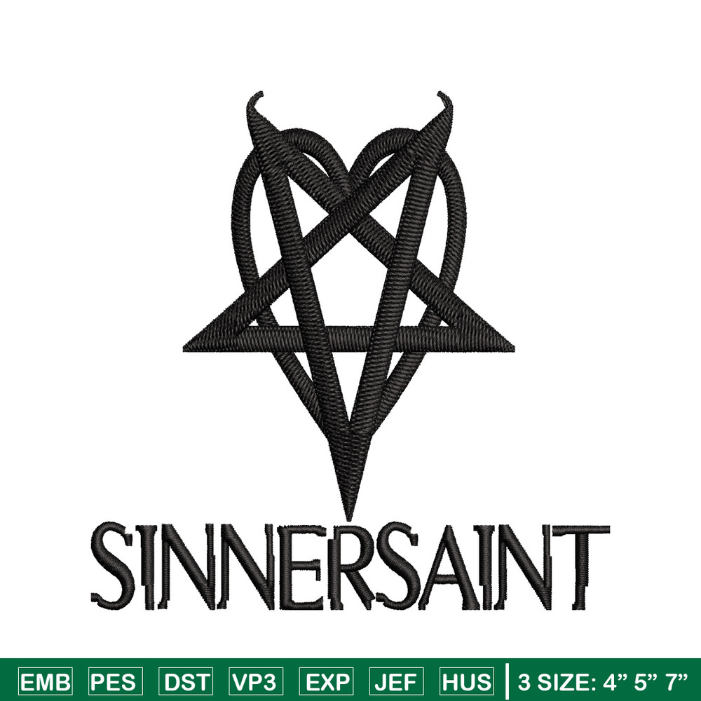 Sinnersaint Logo embroidery design, Sinnersaint Logo embroidery, logo design, embroidery file, Digital download..jpg