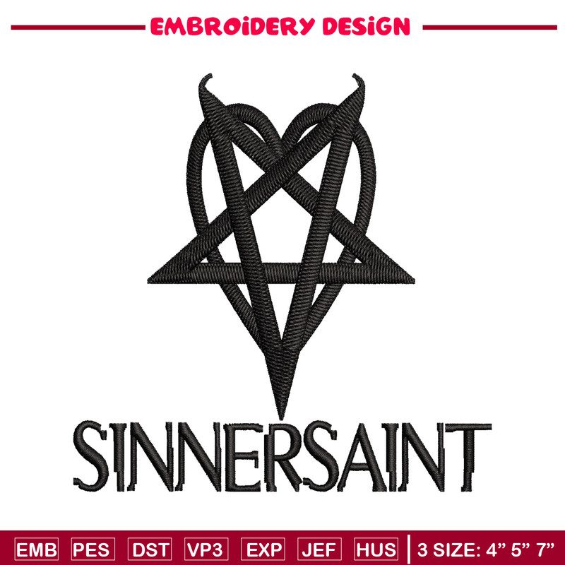 Sinnersaint Logo embroidery design, Sinnersaint Logo embroidery, logo design, embroidery file, Digital download..jpg