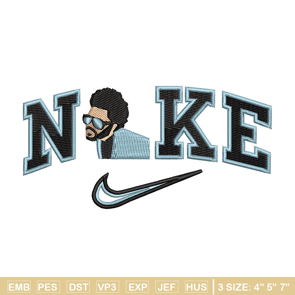 Nike weeknd embroidery design, The weeknd embroidery, Nike design, Embroidery shirt, Embroidery file, Digital download.jpg