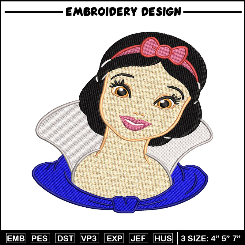 Snow White embroidery design, Disney embroidery, Disney design, embroidery file, logo shirt, Digital download..jpg