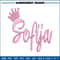 Sofia Logo embroidery design, Sofia Logo embroidery, logo design, embroidery file, logo shirt, Digital download..jpg