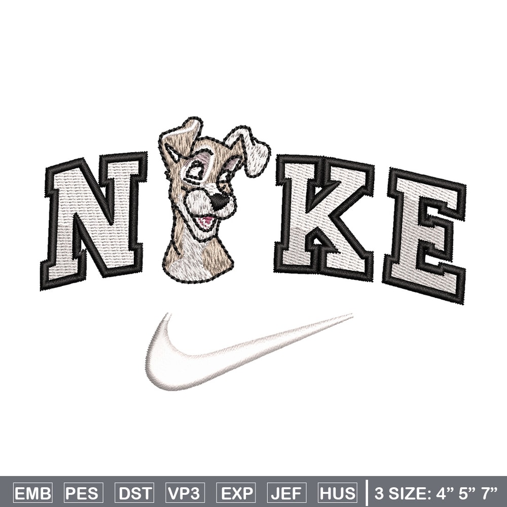 Nike white dog embroidery design, Dog embroidery, Nike design, Embroidery shirt, Embroidery file, Digital download.jpg