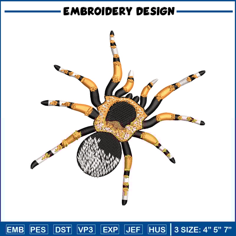 Spaider embroidery design, Spaider embroidery, animal design, embroidery file, animal shirt, Digital download..jpg