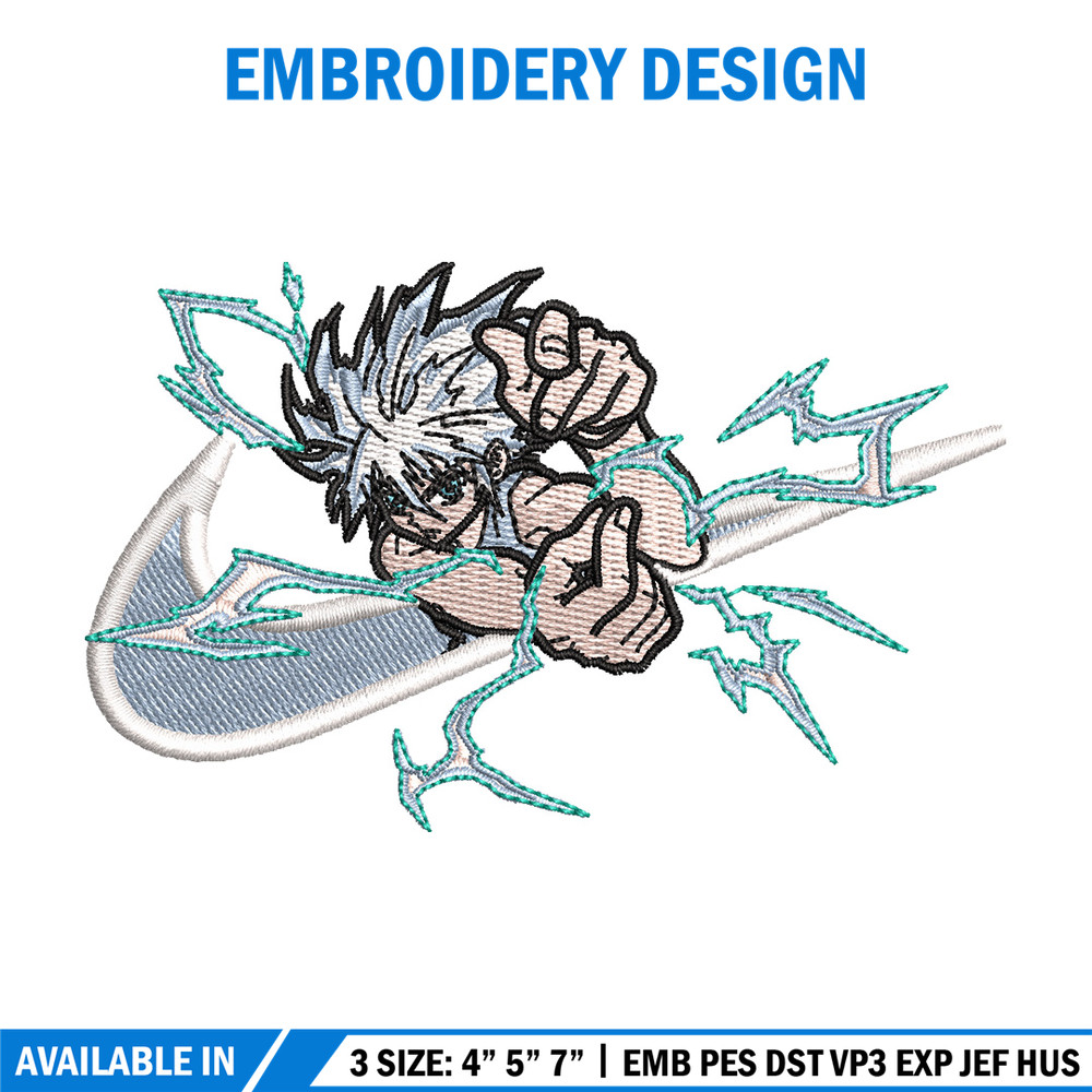 Nike x killua embroidery design, Hxh embroidery, Nike design, Embroidery shirt, Embroidery file, Digital download.jpg