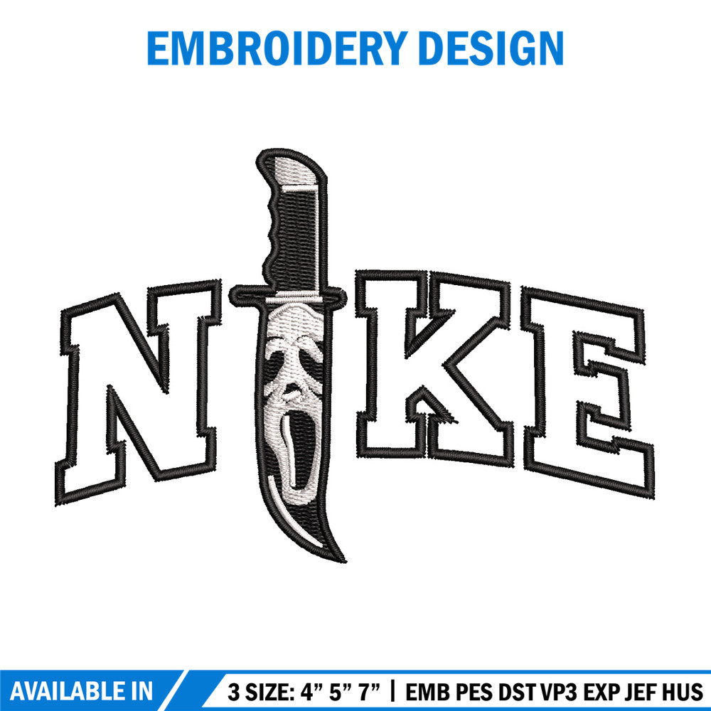 Nike x knife embroidery design, Horror embroidery, Nike design, Embroidery shirt, Embroidery file, Digital download.jpg