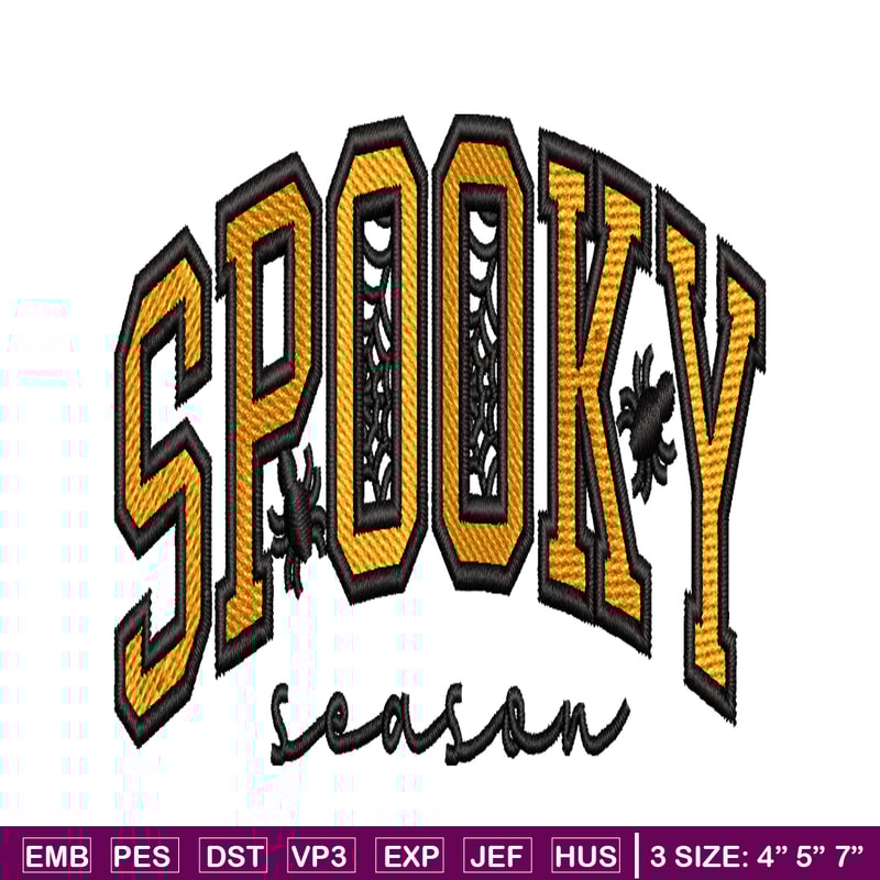 Spooky embroidery design, halloween embroidery, halloween design, embroidery file, logo shirt, Digital download..jpg