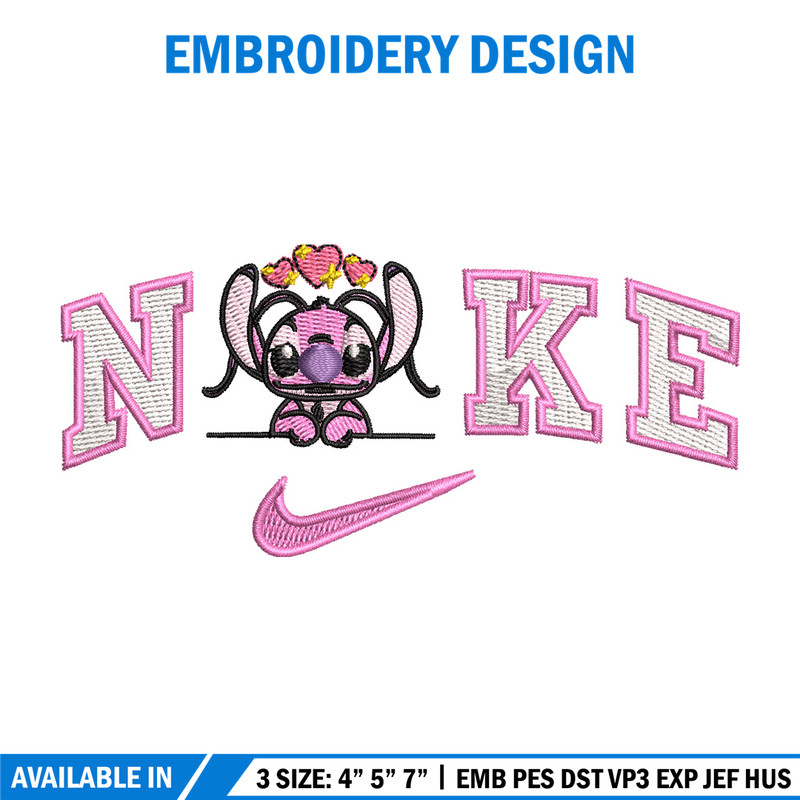 Nike x pink stitch embroidery design, Stitch embroidery, Nike design, Embroidery file,Embroidery shirt, Digital download.jpg