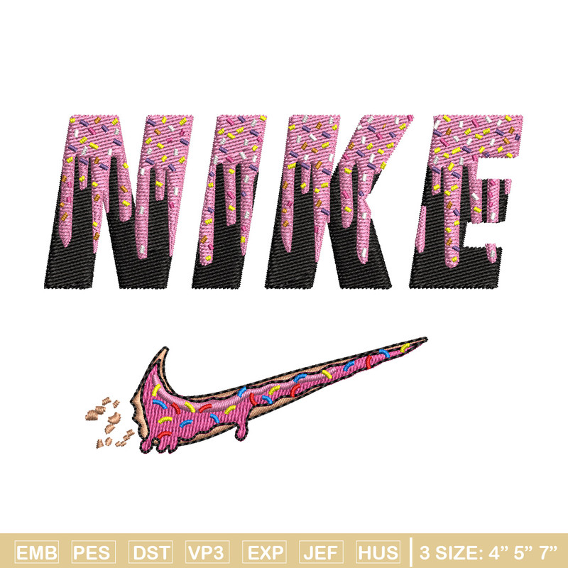 Nike x donnut embroidery design, Donut embroidery, Nike design, Embroidery shirt, Embroidery file, Digital download.jpg
