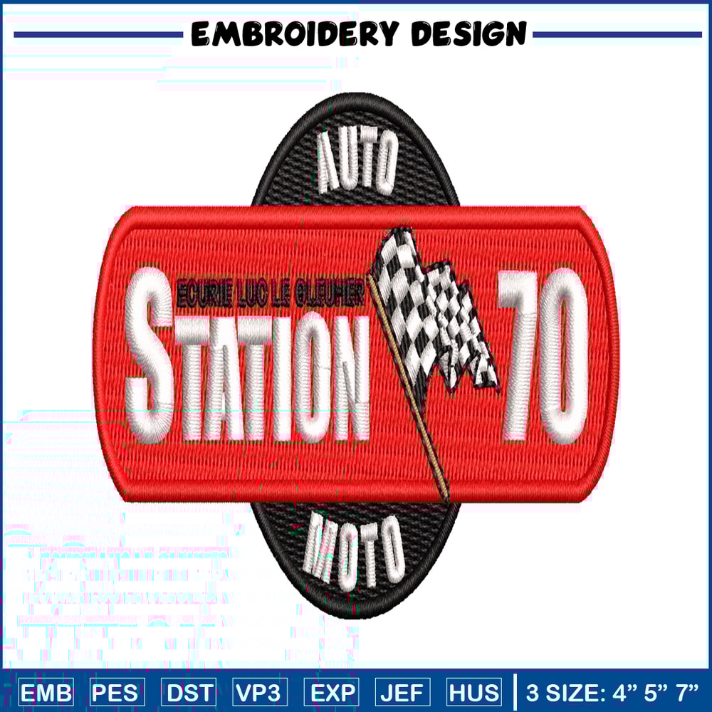 Station 70 embroidery design, Station 70 embroidery, embroidery file, logo design, logo shirt, Digital download..jpg