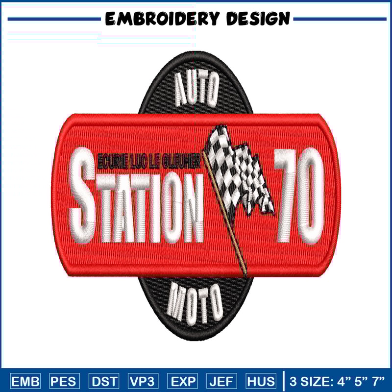 Station 70 embroidery design, Station 70 embroidery, embroidery file, logo design, logo shirt, Digital download..jpg