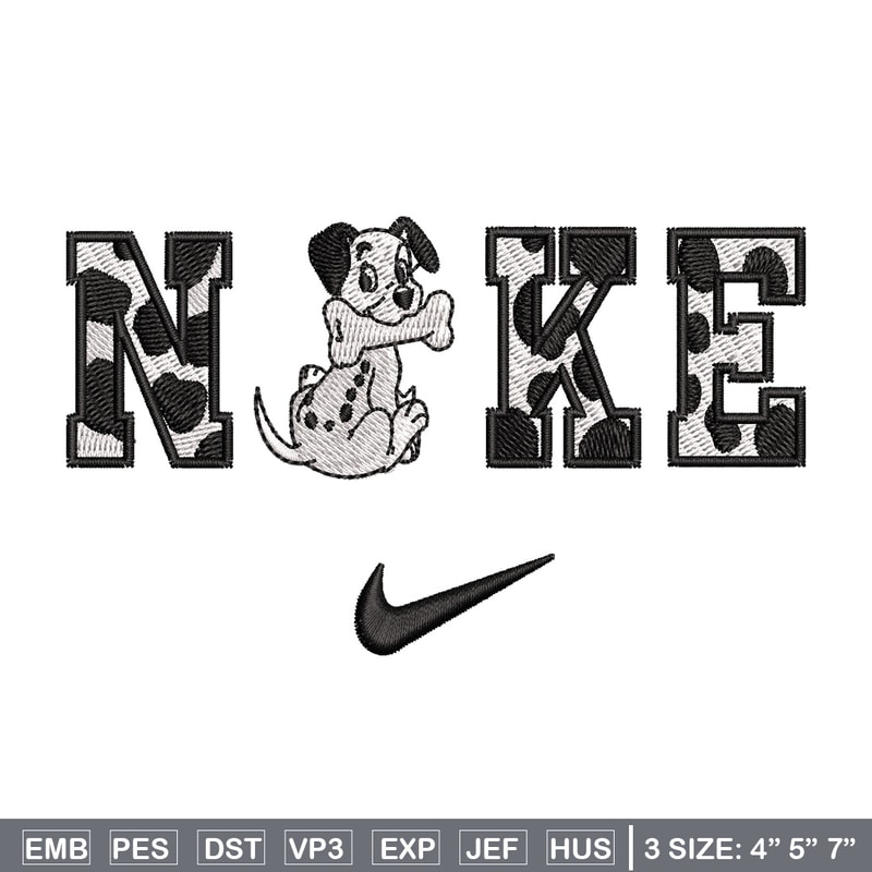 Nike x Dalmatian embroidery design, Dalmatian embroidery, Nike design,Embroidery shirt, Embroidery file,Digital download.jpg