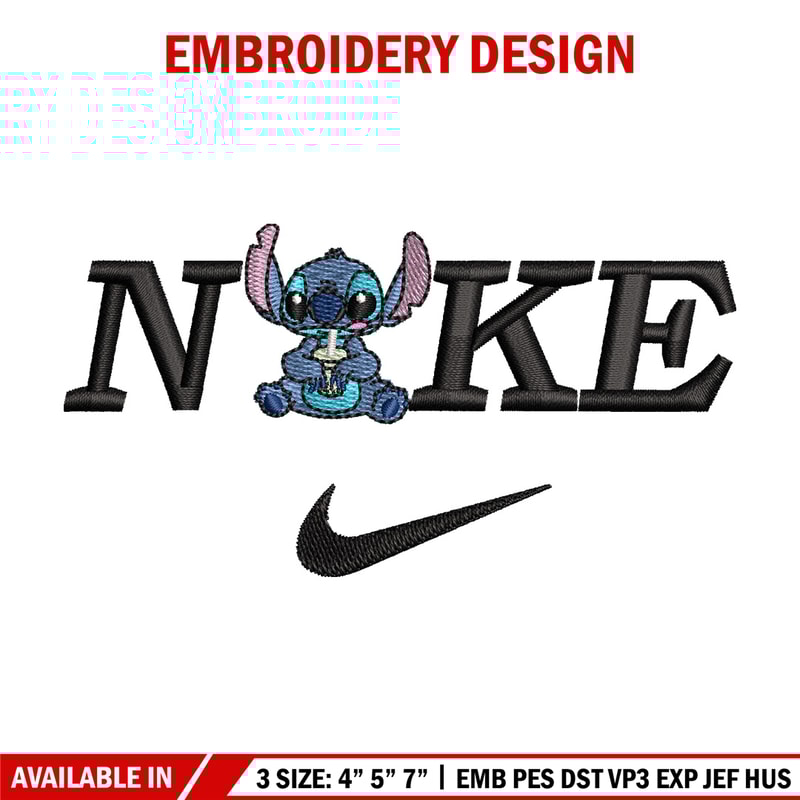 Nike x stitch embroidery design, Stitch embroidery, Nike design, Embroidery shirt, Embroidery file, Digital download.jpg