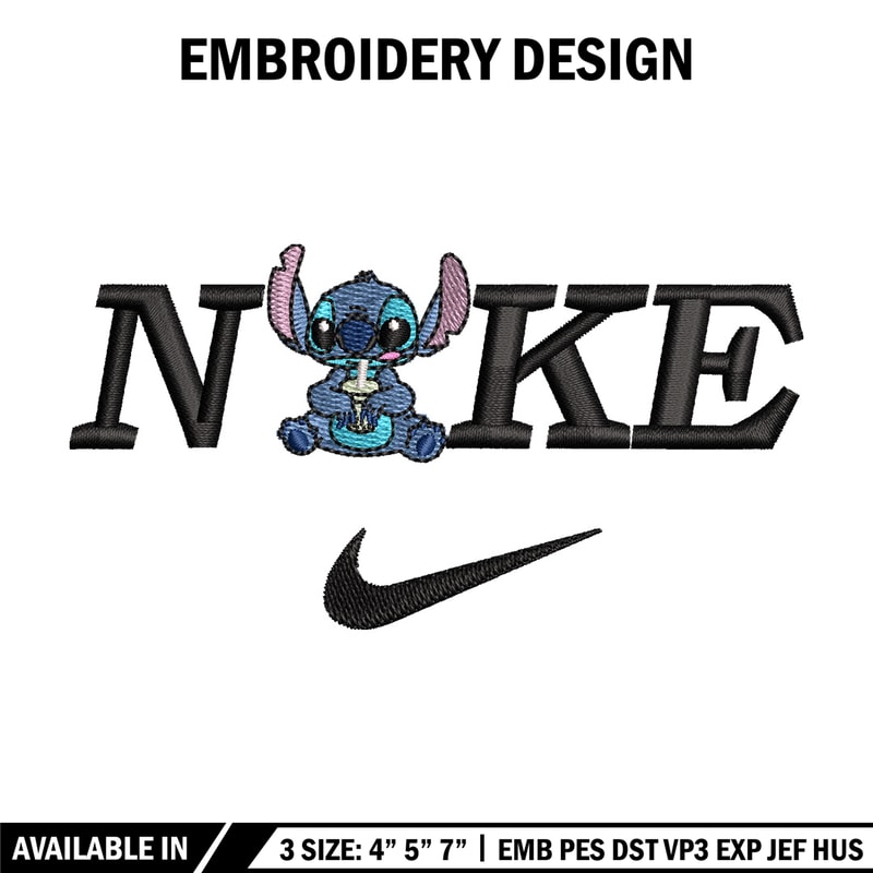 Nike x stitch embroidery design, Stitch embroidery, Nike design, Embroidery shirt, Embroidery file, Digital download.jpg