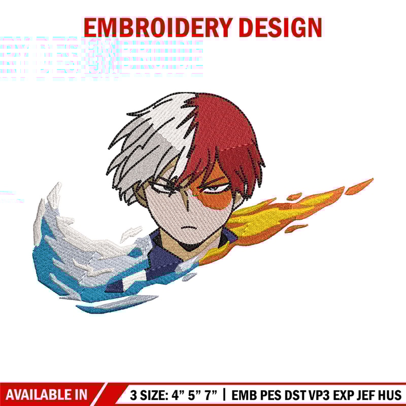 Nike x todoroki embroidery design, Mha embroidery, Nike design, Embroidery shirt, Embroidery file, Digital download.jpg
