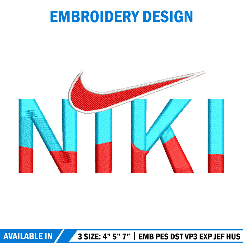 Niki design embroidery design, Nike embroidery, Embroidery file, Embroidery shirt, Emb design, Digital download.jpg