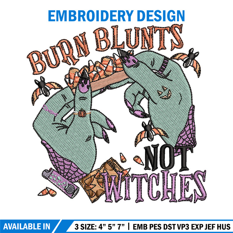 Not witches embroidery design, Horror embroidery, Embroidery file, Embroidery shirt, Emb design, Digital download.jpg