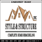 Style & Structure embroidery design, Style & Structure embroidery, logo design, embroidery file, Digital download..jpg