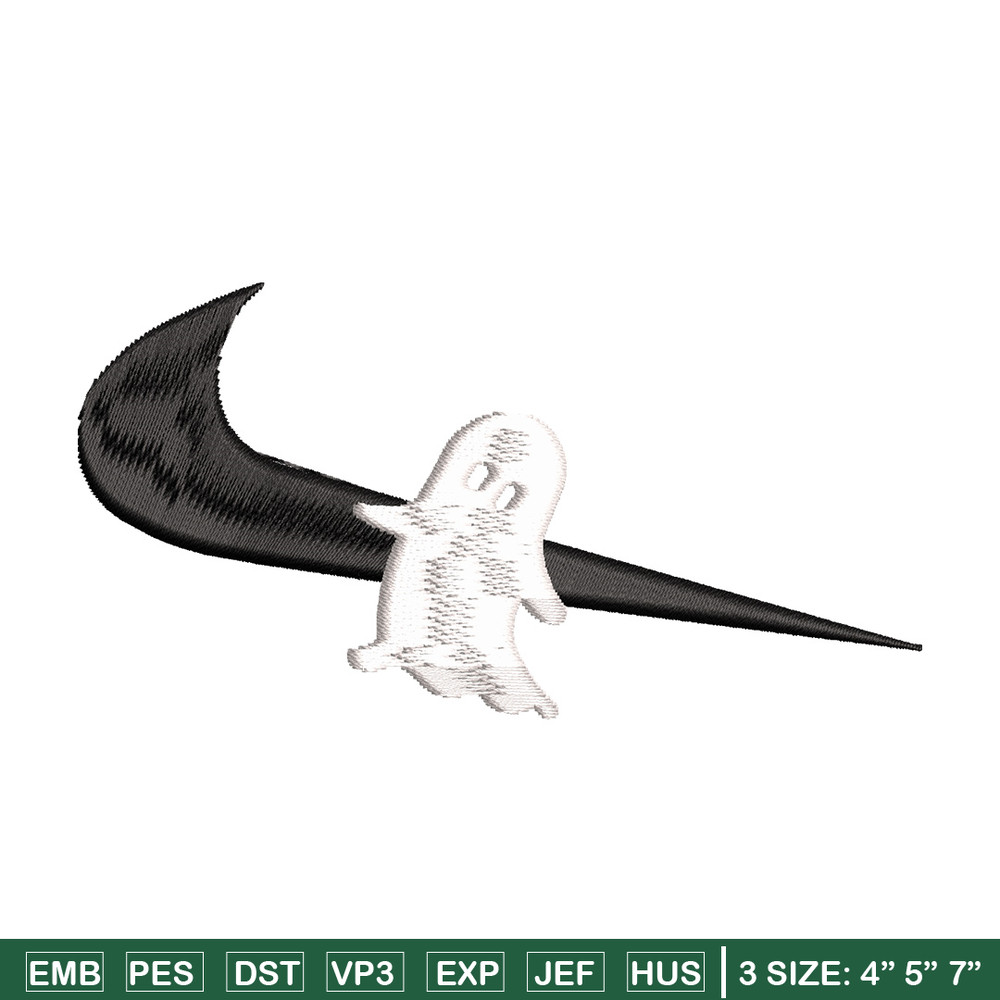 Nike x ghost embroidery design, Horror embroidery, Nike design, Embroidery shirt, Embroidery file,Digital download.jpg