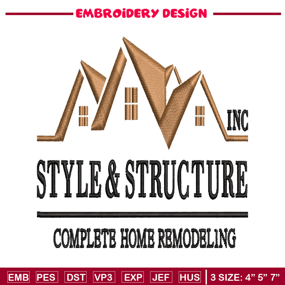 Style & Structure embroidery design, Style & Structure embroidery, logo design, embroidery file, Digital download..jpg