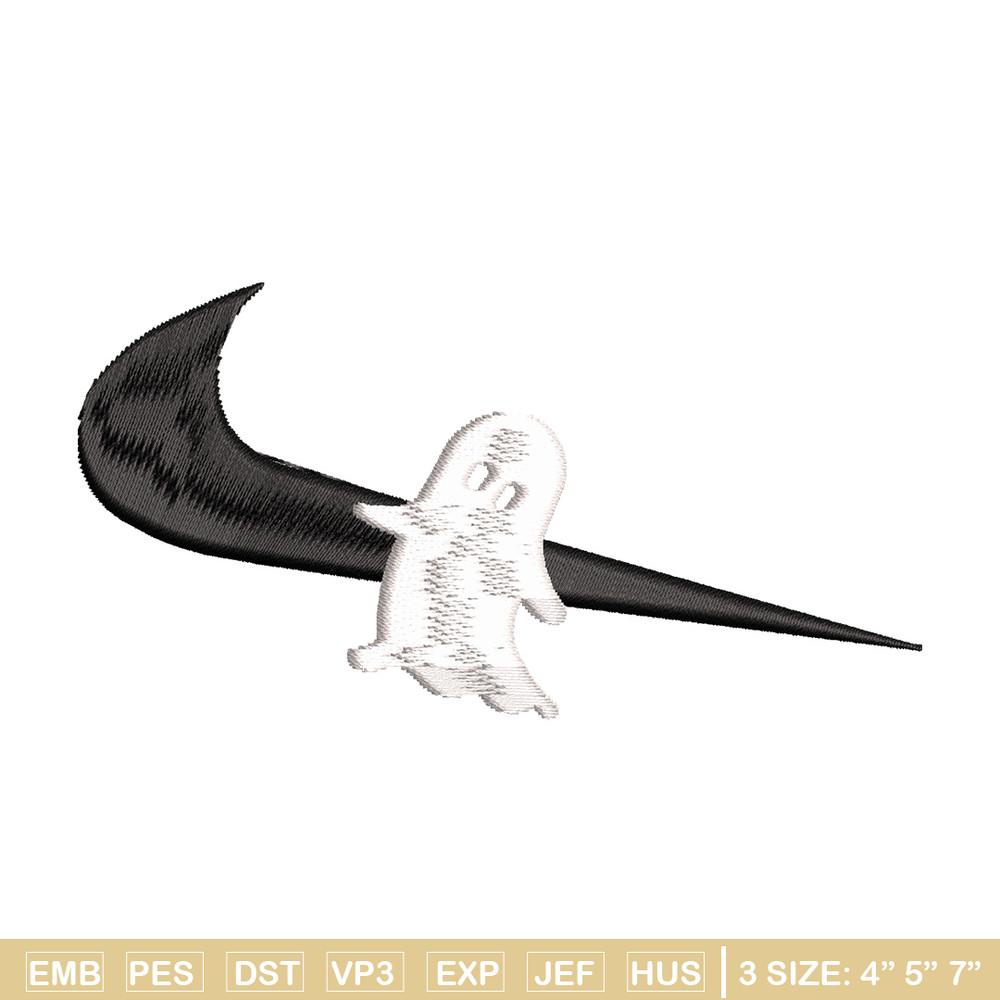 Nike x ghost embroidery design, Horror embroidery, Nike design, Embroidery shirt, Embroidery file,Digital download.jpg