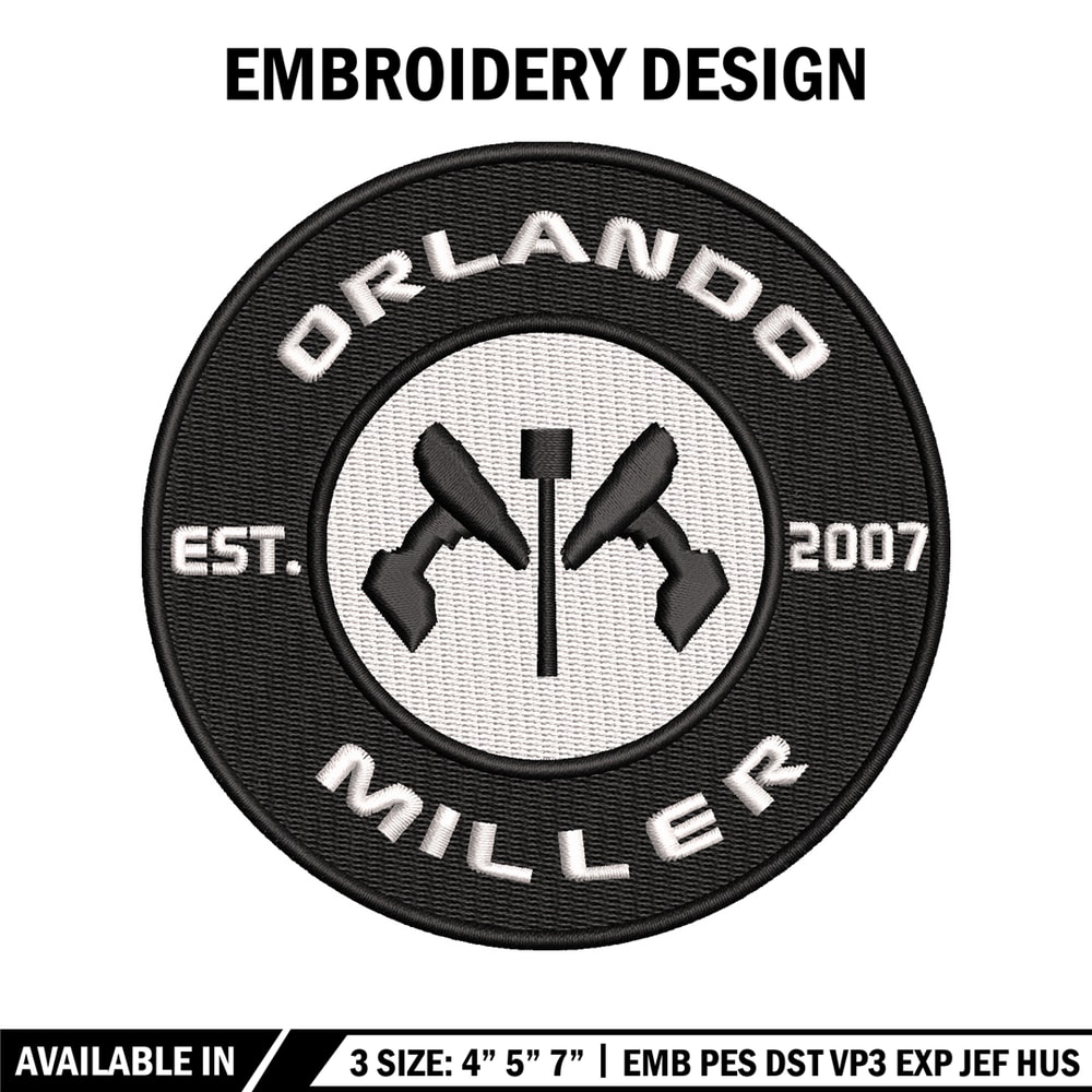 Orlando Miller Installations embroidery design, logo embroidery, logo design, embroidery file, Digital download..jpg