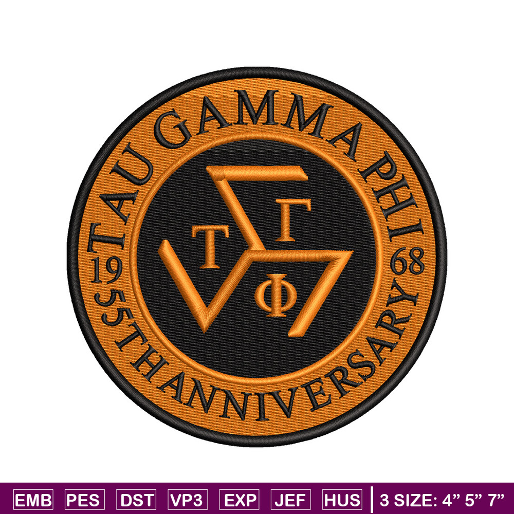 Tau Gamma Sigma embroidery design, logo embroidery, embroidery file, logo design, logo shirt, Digital download..jpg