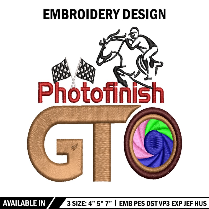 PhotoFinish embroidery design, PhotoFinish embroidery, logo design, embroidery file, logo shirt, Digital download..jpg