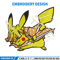 Pikachu Zenitsu embroidery design, Pokemon embroidery, embroidery file, anime design, anime shirt, Digital download.jpg