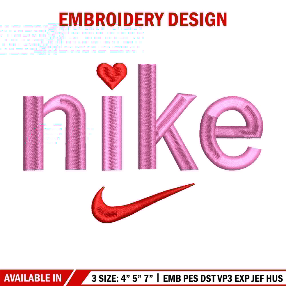 Pink Nike embroidery design, Pink Nike embroidery, Nike design, Embroidery shirt, logo shirt, Digital download..jpg