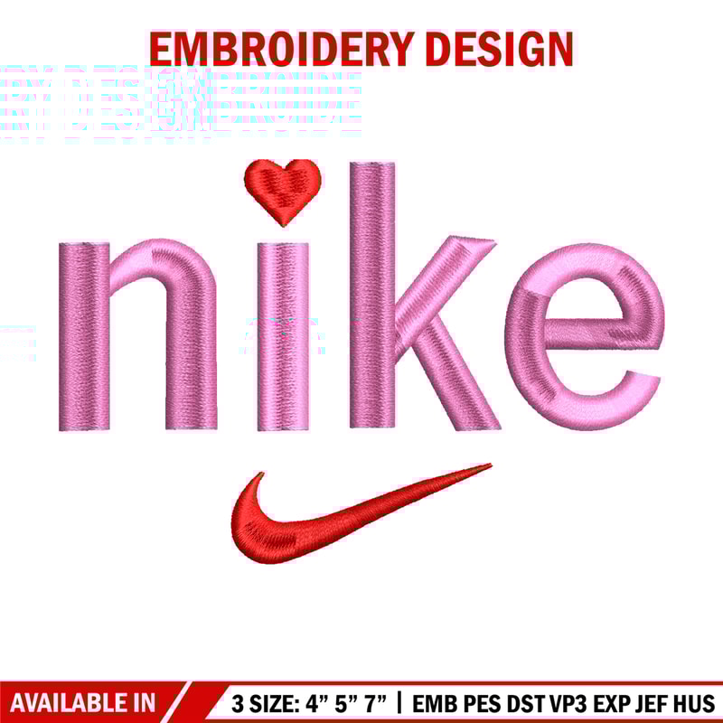 Pink Nike embroidery design, Pink Nike embroidery, Nike design, Embroidery shirt, logo shirt, Digital download..jpg