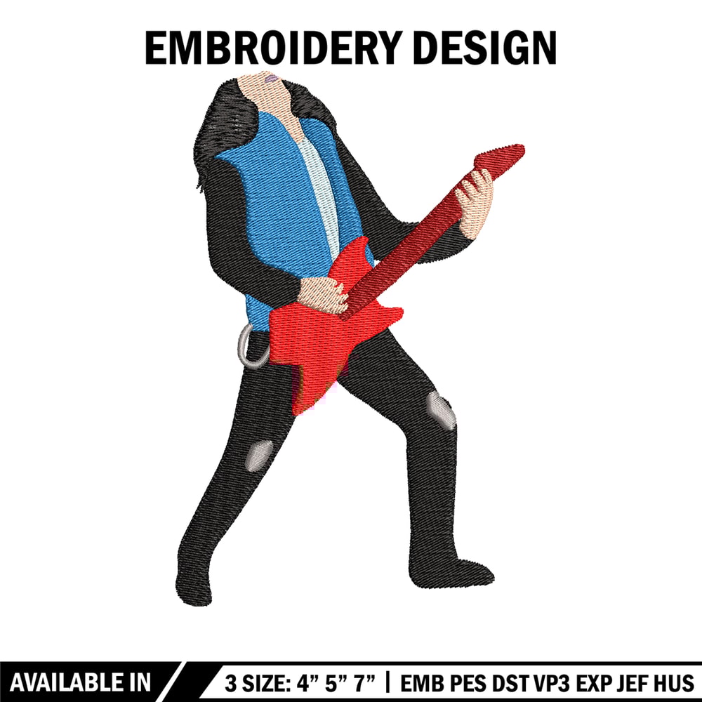 Player guitar embroidery design, Player guitar embroidery, logo design, Embroidery shirt, logo shirt, Instant download.jpg