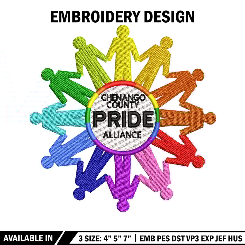 Pride embroidery design, Pride logo embroidery, Emb design, Embroidery shirt, Embroidery file, Digital download.jpg