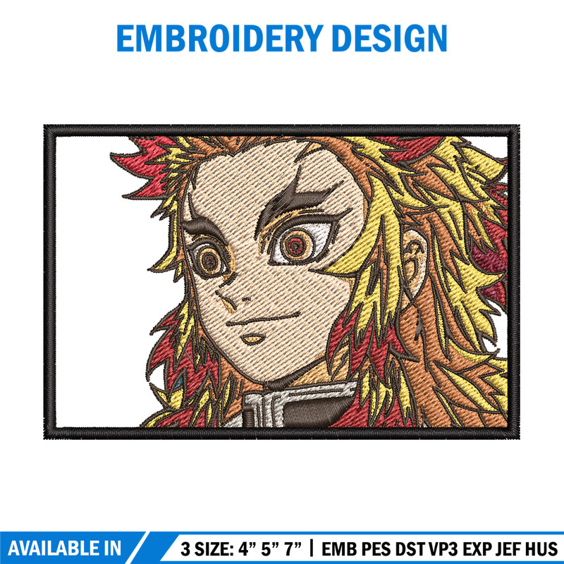 Rengoku embroidery design, Rengoku embroidery, Embroidery shirt, Embroidery file, Anime design, Digital download.jpg