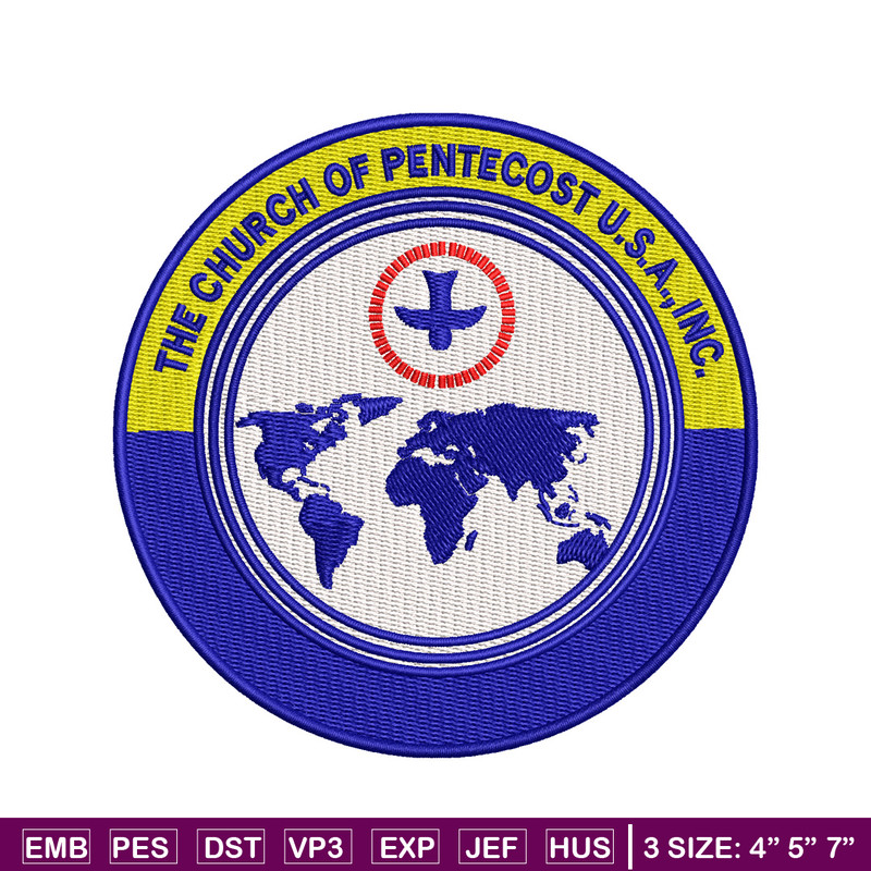 The Church of Pentecost embroidery design, logo embroidery, logo design, embroidery file, logo shirt, Digital download..jpg