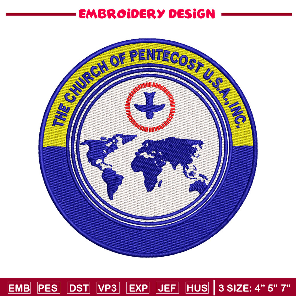 The Church of Pentecost embroidery design, logo embroidery, logo design, embroidery file, logo shirt, Digital download..jpg