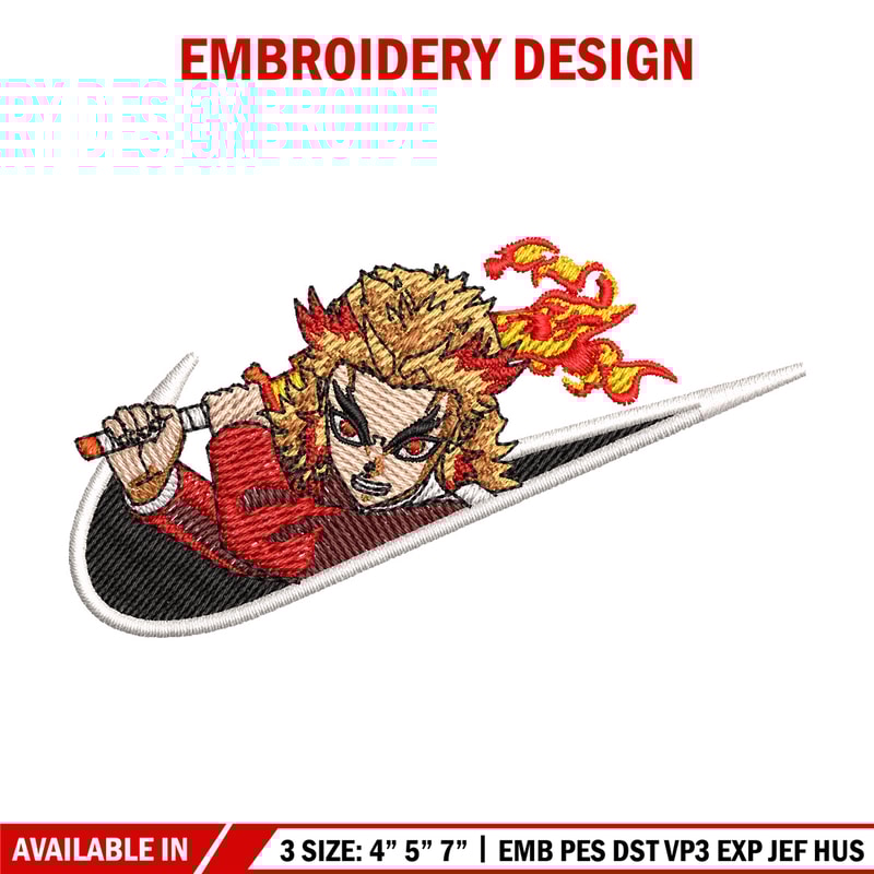 Rengoku x nike embroidery design, Rengoku embroidery, Nike design, Embroidery shirt, Embroidery file, Digital download.jpg
